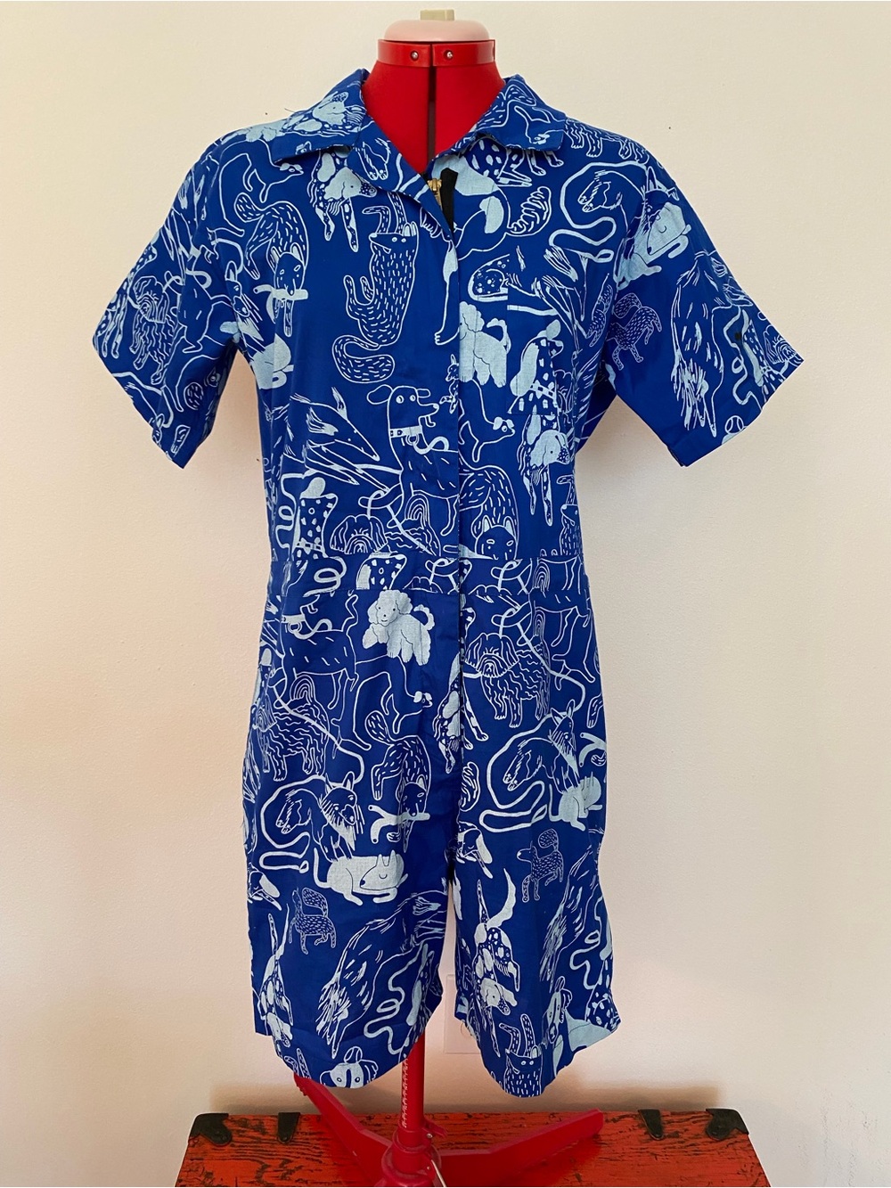 Nooworks Blue dogs shortalls